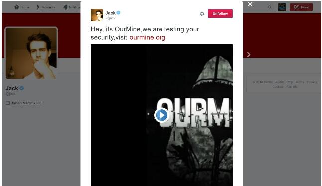 大寫的尷尬：Twitter CEO多西的Twitter賬號被黑