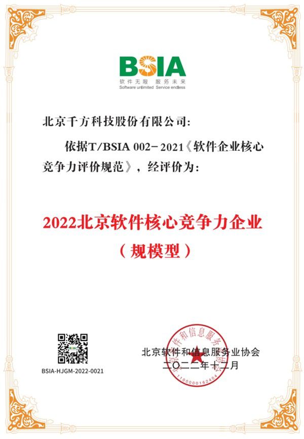 堅持科技引領，持續研發投入，千方科技技術實力再獲認可