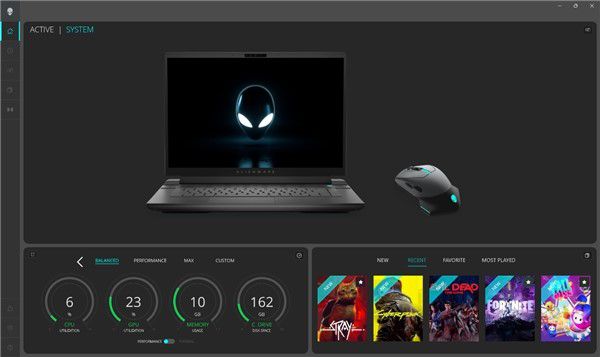 重新設計的AWCC外星人智動能技術平臺為ALIENWARE外星人外設提供直觀的定制功能