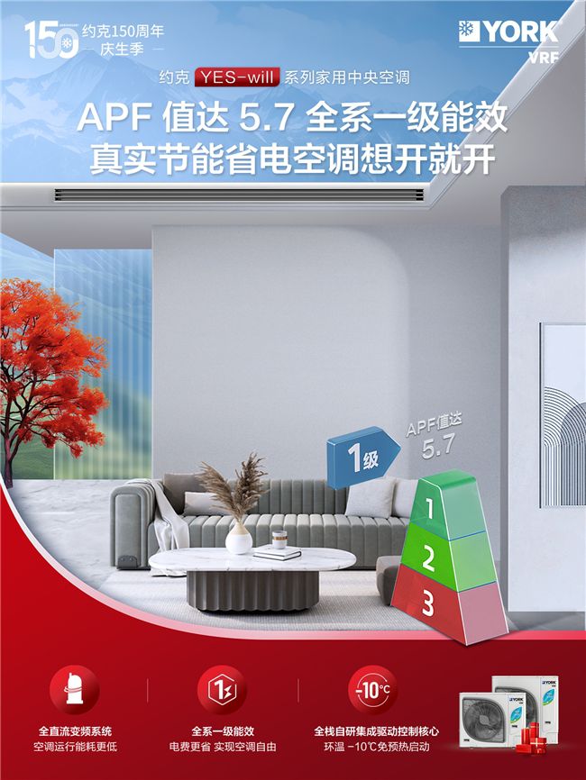 中央空調(diào)哪個好？約克中央空調(diào)YES-will系列給你舒適優(yōu)選 圖3